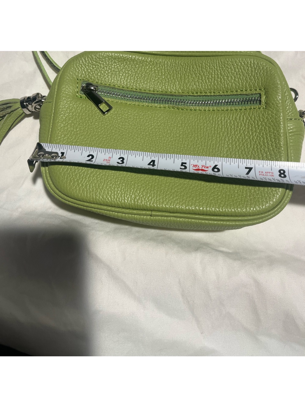 Borse in Pelle Stylish Apple Green Genuine Leather Crossbody Bag